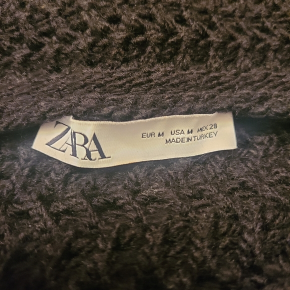 Zara Cropped Open Knot Collared Sweater - Picture 4 of 5